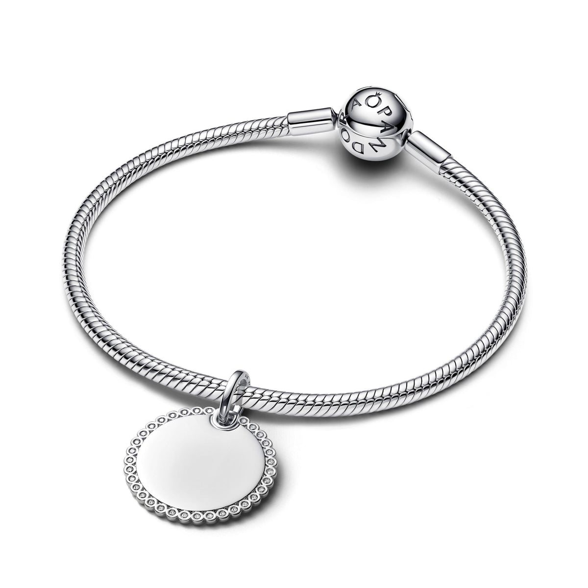 Pandora Moments Pendentif Plaque Ronde Gravable 394007C01