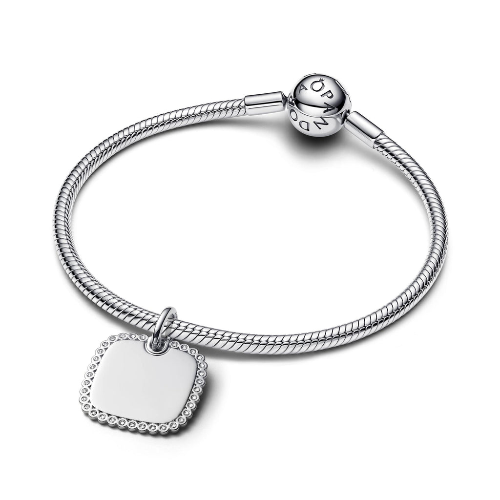 Pandora Moments Pendentif Plaque Carrée Gravable 394009C01