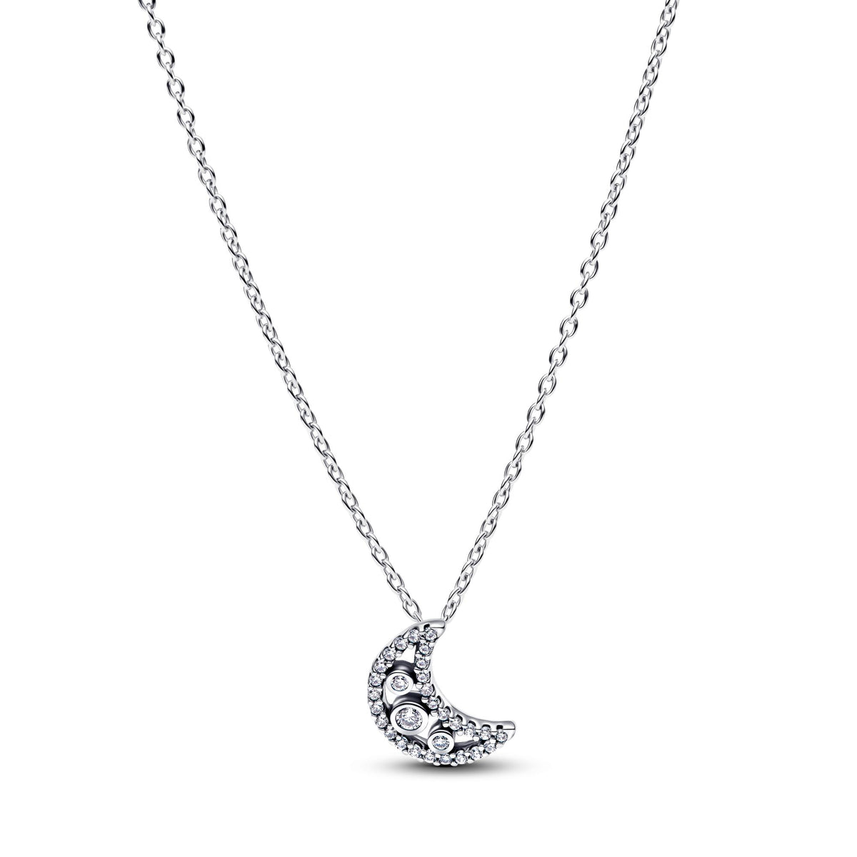 Pandora Moments Collier à Pendentif Croissant de Lune 394259C01-50