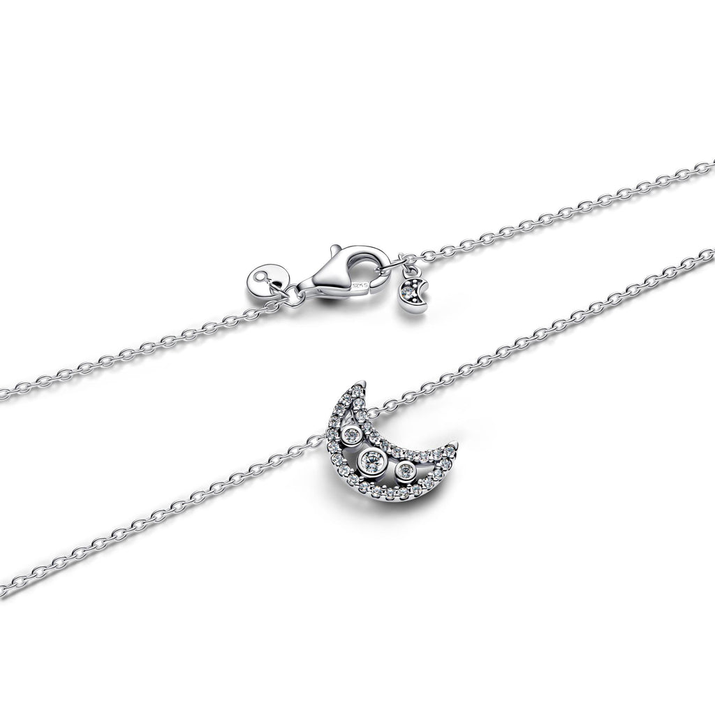 Pandora Moments Collier à Pendentif Croissant de Lune 394259C01-50