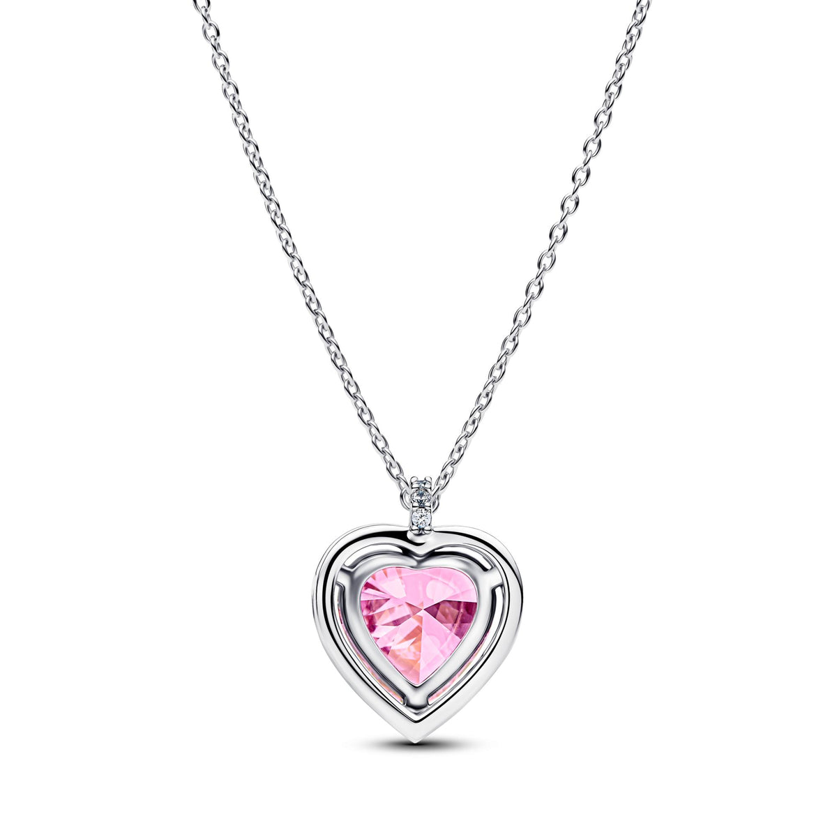 Pandora Timeless Collier Cœur Halo Rose 394414C01-45