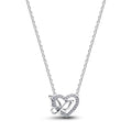 Pandora Moments Collier à Pendentif Cœur & Papillon Entrelacés 394477C01-45