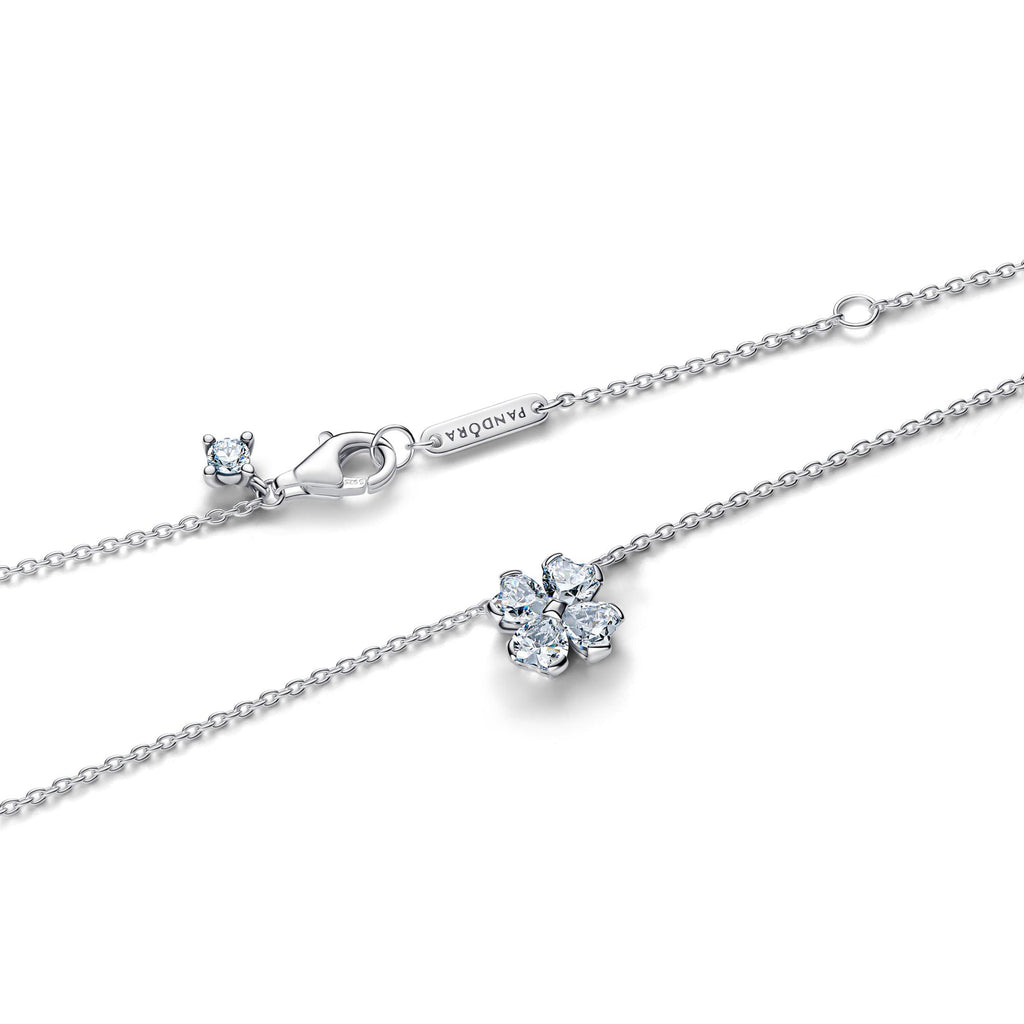 Pandora Timeless Collier à Pendentif Trèfle à Quatre Feuilles Scintillant 394502C01-45