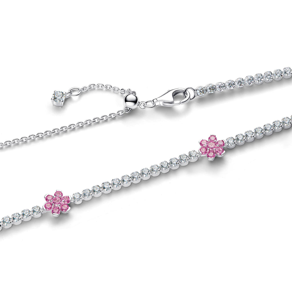 Pandora Timeless Collier Rivière Fleur Rose 394561C01-40