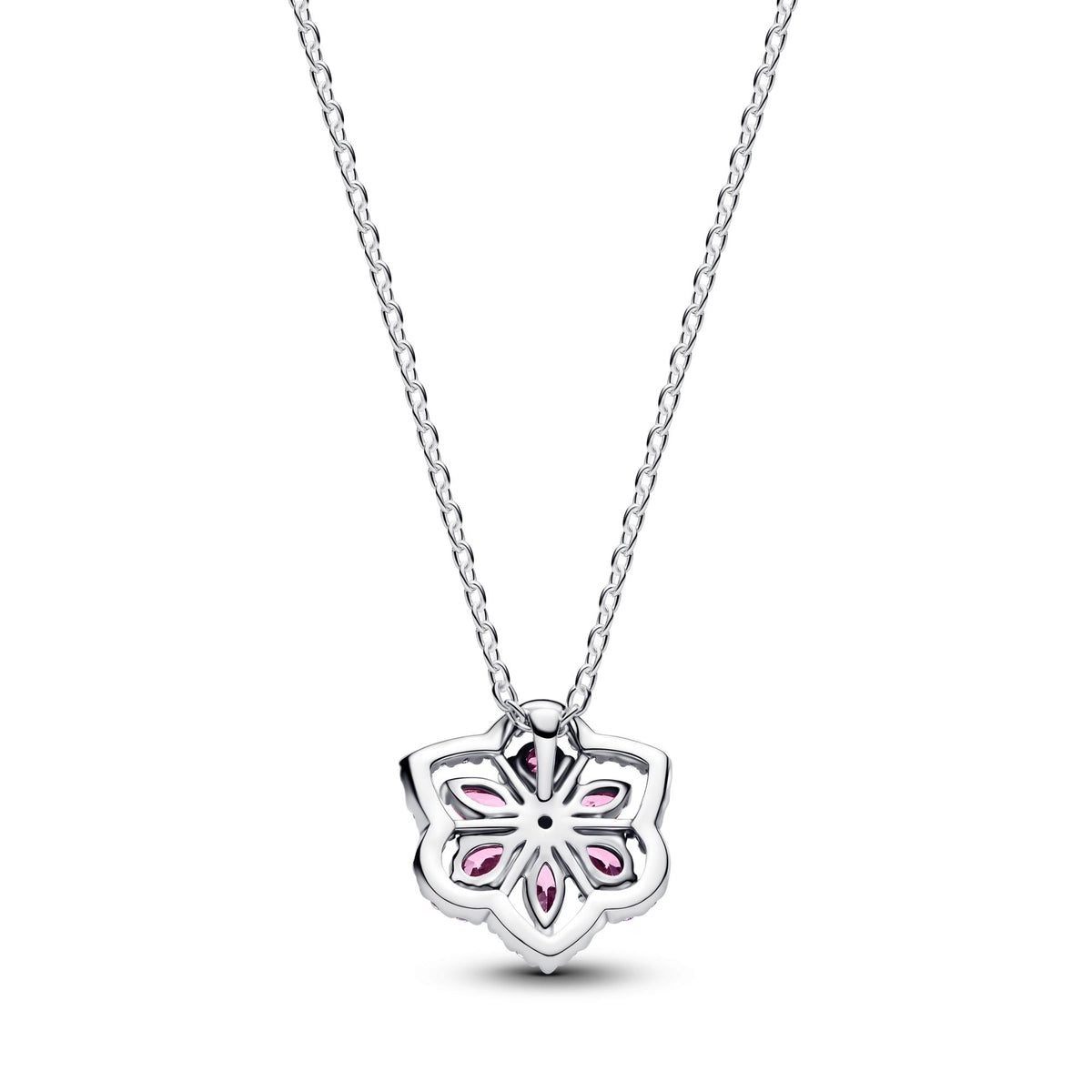 Pandora Timeless Collier à Pendentif Fleur Rose Scintillante Herbier 394576C01-45