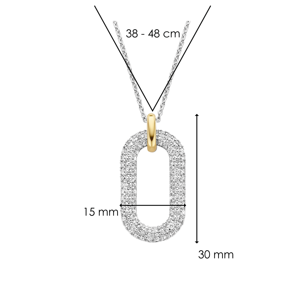Ti Sento Milano Collier pendentif Signature 3964ZY