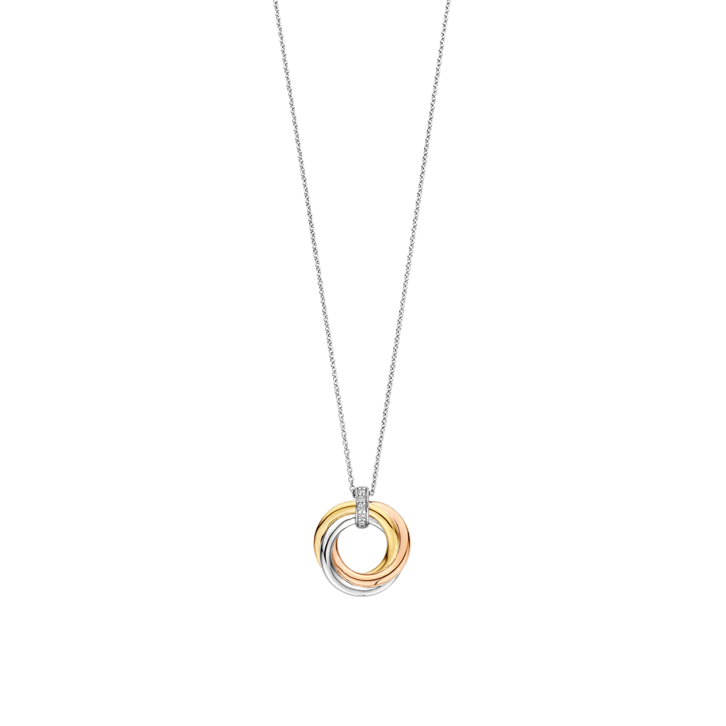 Ti Sento Milano Collier pendentif Cercles 3972ZT