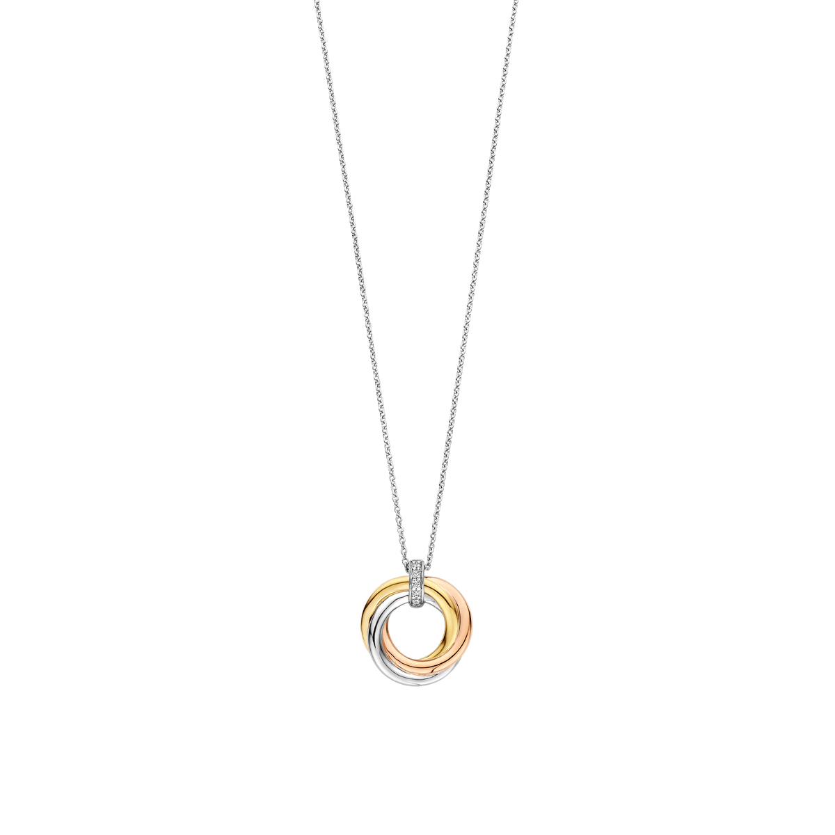 Ti Sento Milano Collier pendentif Cercles 3972ZT