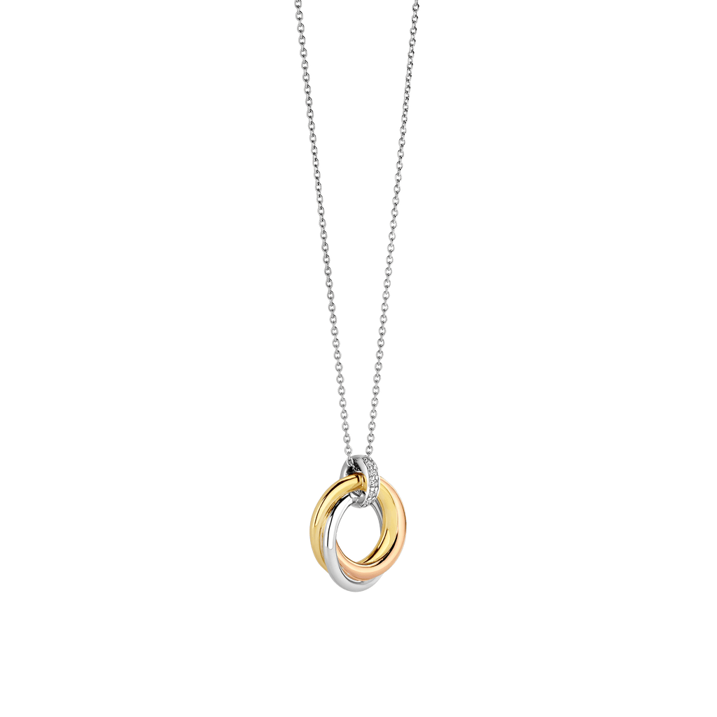 Ti Sento Milano Collier pendentif Cercles 3972ZT