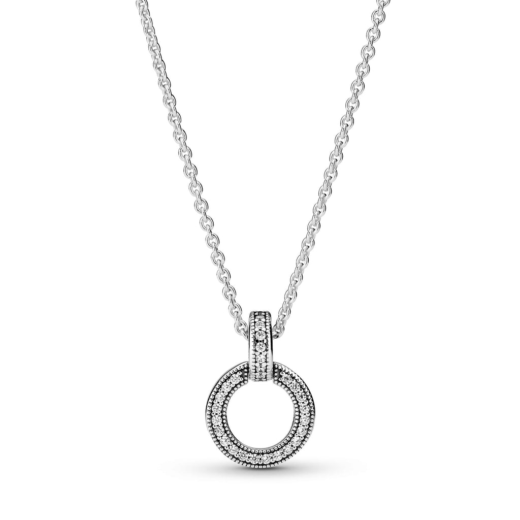 Pandora Signature Pendentif & Collier Double Cercle 399487C01-45