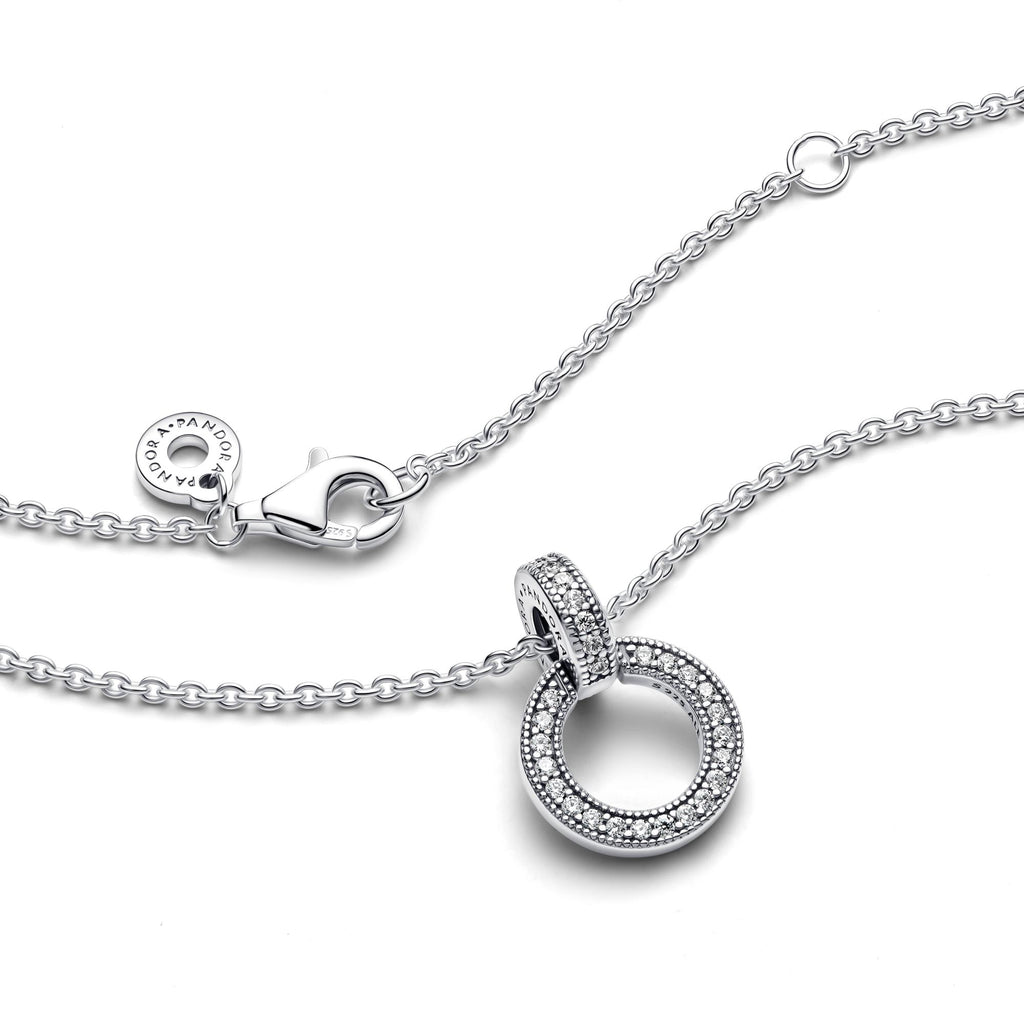 Pandora Signature Pendentif & Collier Double Cercle 399487C01-45