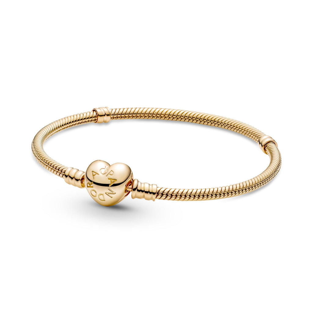 Pandora Moments Bracelet Maille Serpent Fermoir Cœur 559522C00