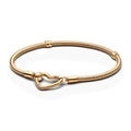Pandora Moments Bracelet Maille Serpent Fermoir Cœur 559539C00