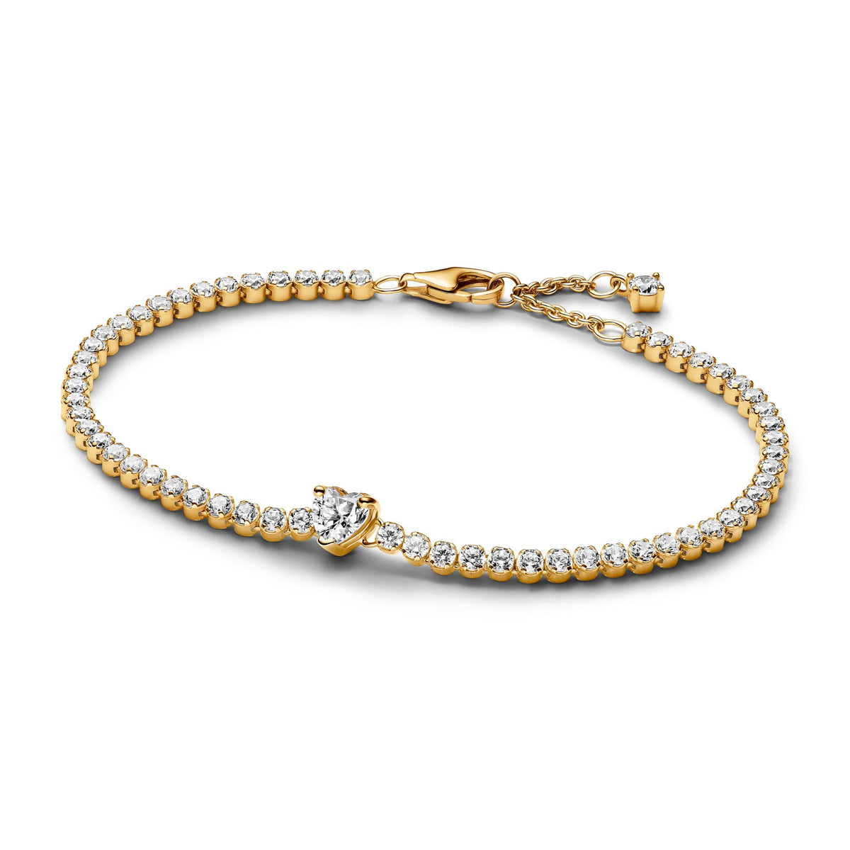 Pandora Timeless Bracelet Rivière Cœur Scintillant 560041C01