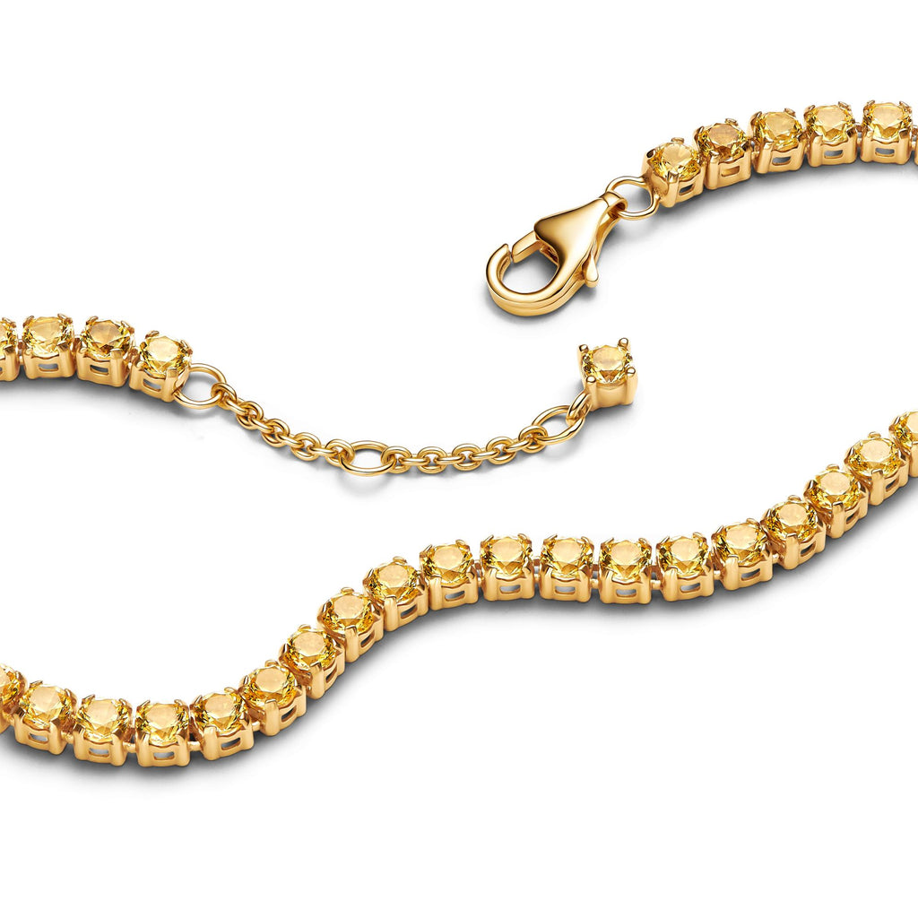 Pandora Timeless Bracelet Rivière Jaune Scintillant 561469C03