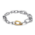 Pandora ME Pandora ME tweekleurige schakelarmband met hartvormige schakel 562527C00