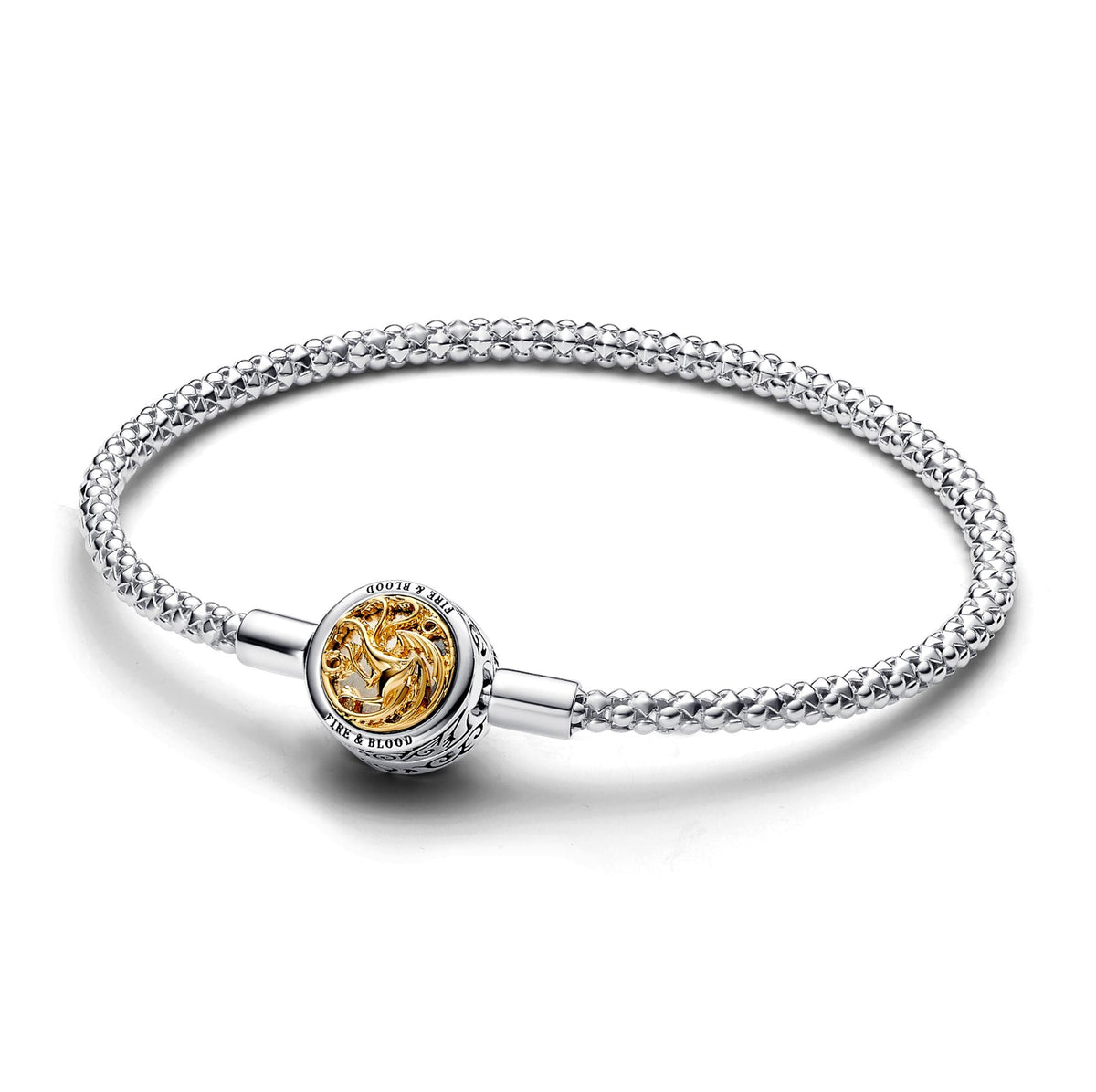 Pandora Game of Thrones Bracelet Maille Cloutée Pandora Moments Game of Thrones Fermoir Sceau de Maison 562964C00