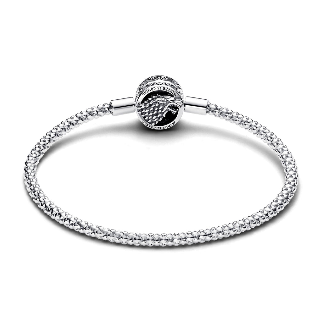 Pandora Game of Thrones Bracelet Maille Cloutée Pandora Moments Game of Thrones Fermoir Sceau de Maison 562964C00