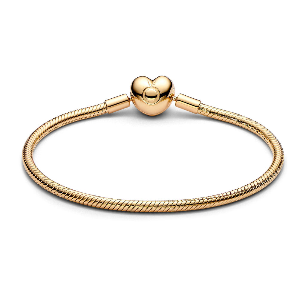 Pandora Moments Bracelet Maille Serpent Fermoir Cœur 563050C00