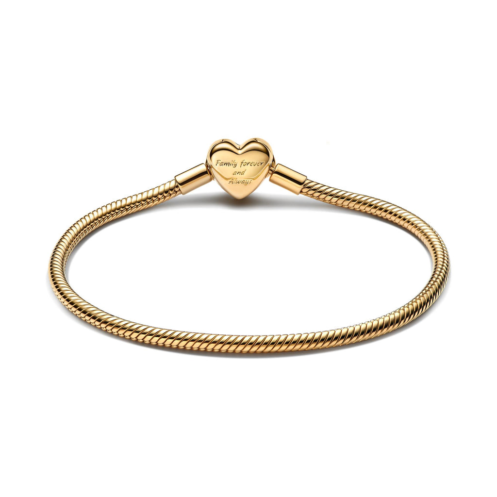 Pandora Moments Bracelet Maille Serpent Fermoir Cœur de l'Infini Scintillant 563758C01
