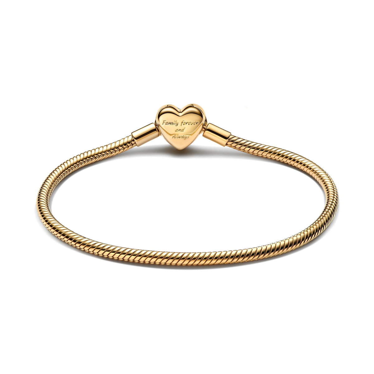 Pandora Moments Bracelet Maille Serpent Fermoir Cœur de l'Infini Scintillant 563758C01