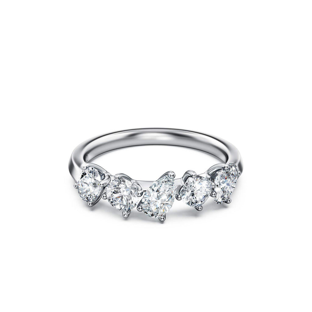 Swarovski Bague Galaxy, diamants de synthèse 1 ct tw, or blanc 18 carats