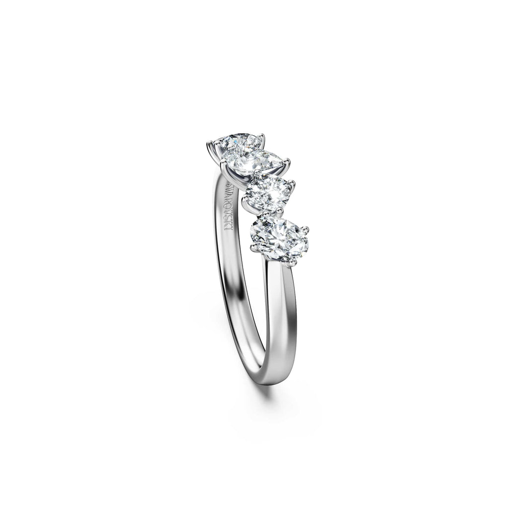 Swarovski Bague Galaxy, diamants de synthèse 1 ct tw, or blanc 18 carats