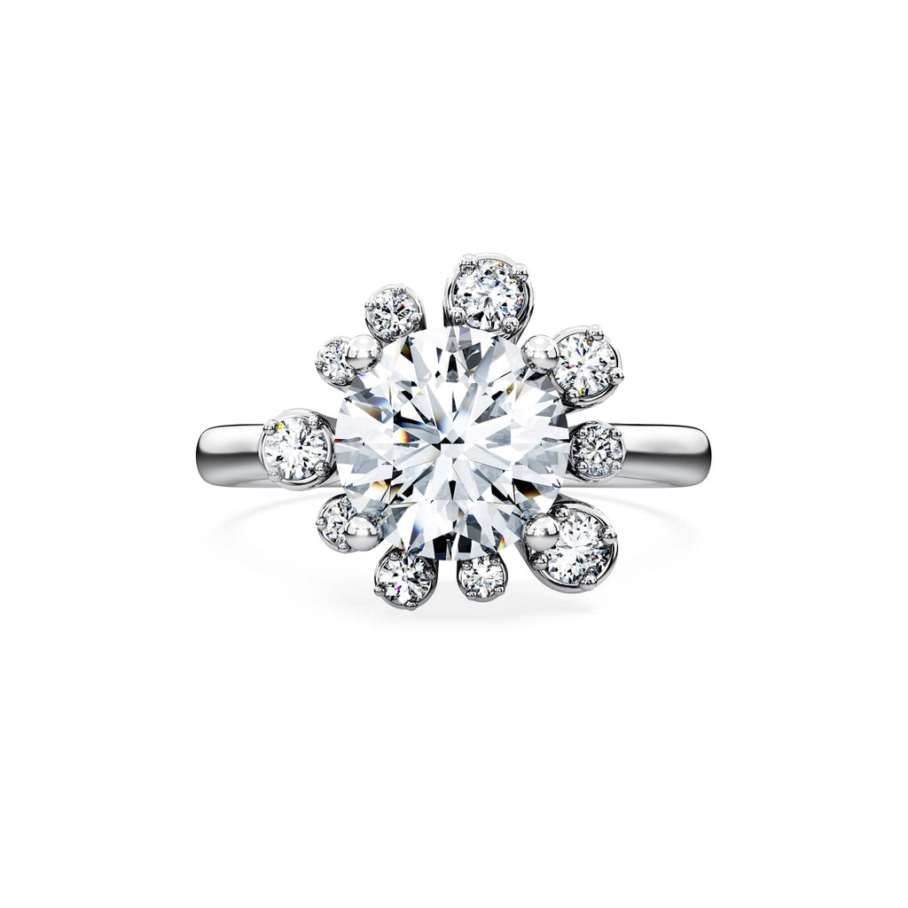Swarovski Bague Galaxy, diamants de synthèse 2 ct tw, or blanc 18 carats