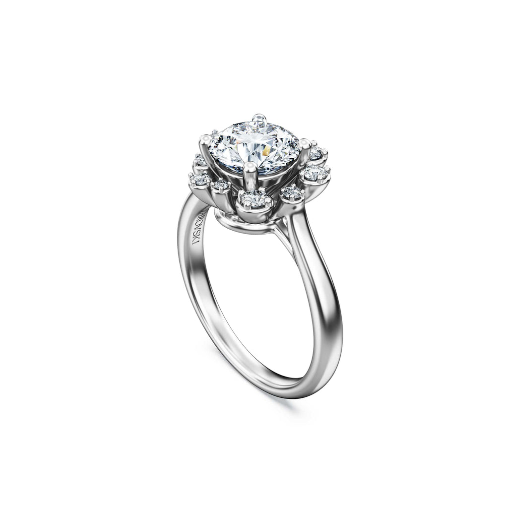 Swarovski Bague Galaxy, diamants de synthèse 2 ct tw, or blanc 18 carats