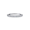 Swarovski Anneau Eternity, diamants de synthèse 0,5 ct tw, or blanc 18 carats