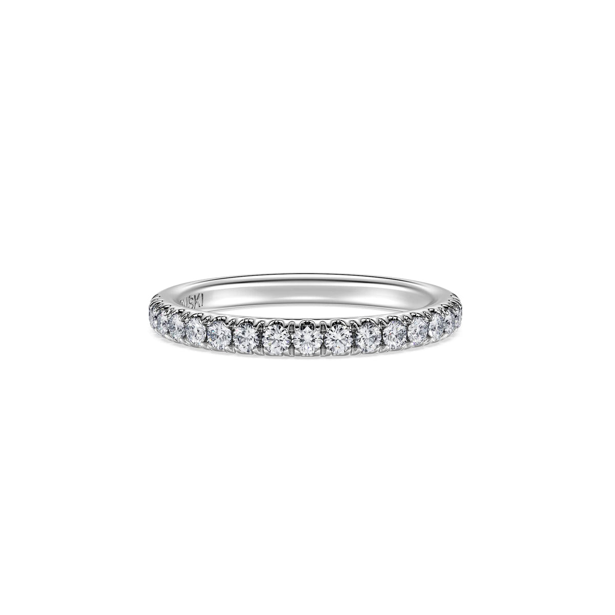 Swarovski Anneau Eternity, diamants de synthèse 0,4 ct tw, or blanc 18 carats