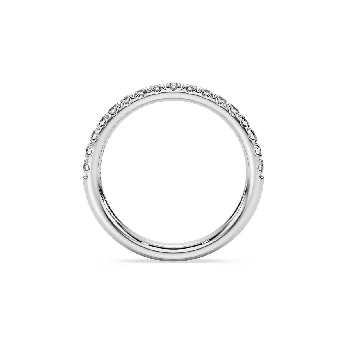Swarovski Anneau Eternity, diamants de synthèse 0,4 ct tw, or blanc 18 carats