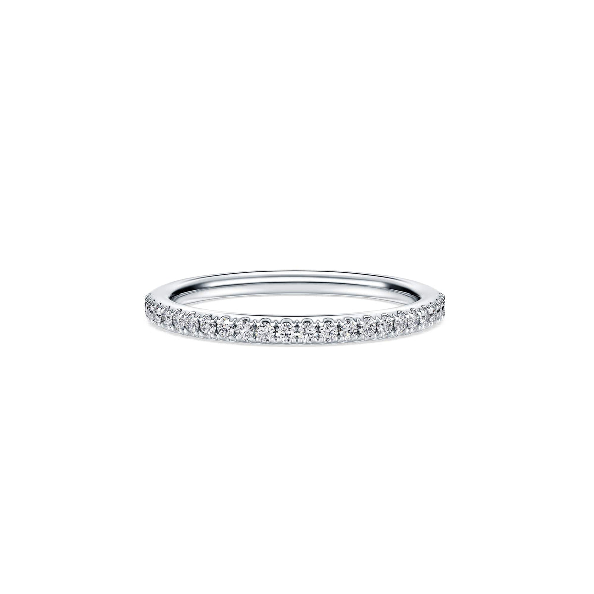 Swarovski Anneau Eternity, diamants de synthèse 0,2 ct tw, or blanc 18 carats