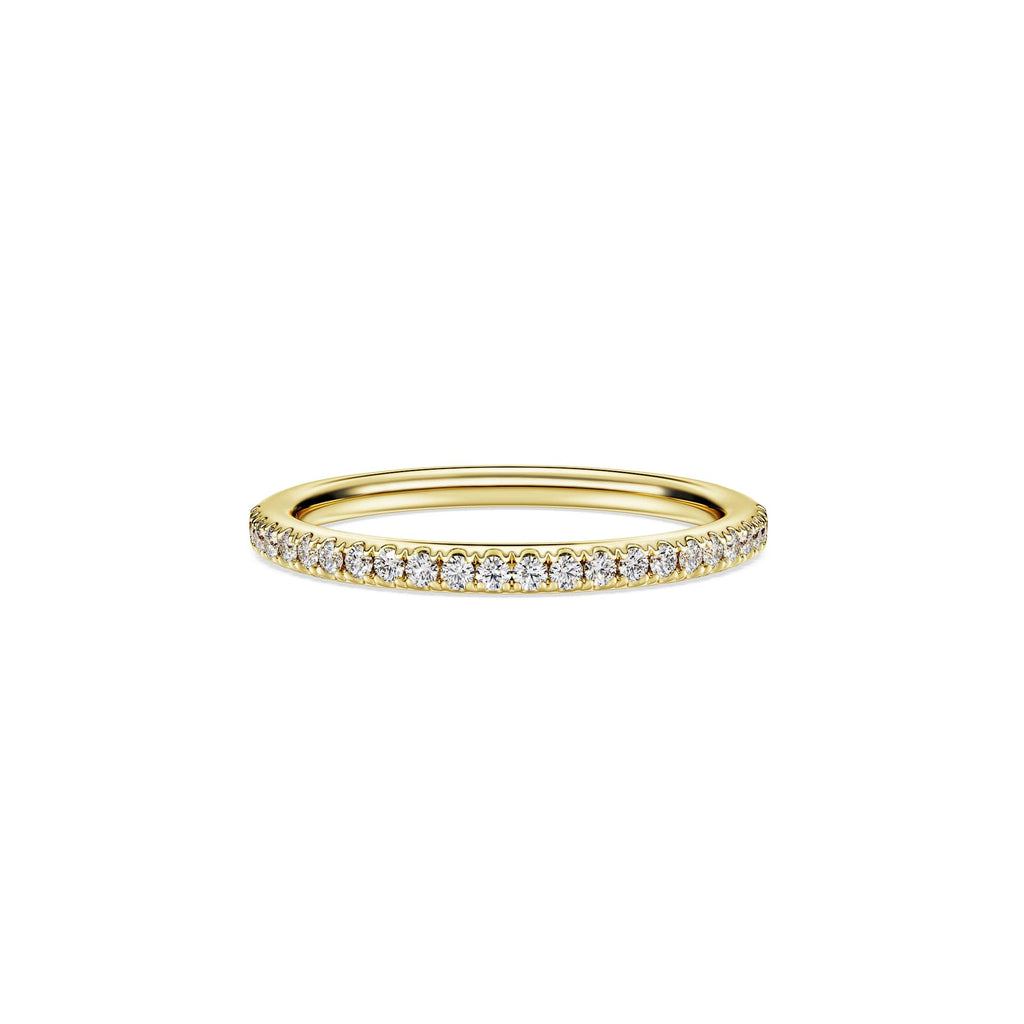 Swarovski Anneau Eternity, diamants de synthèse 0,2 ct tw, or jaune 18 carats