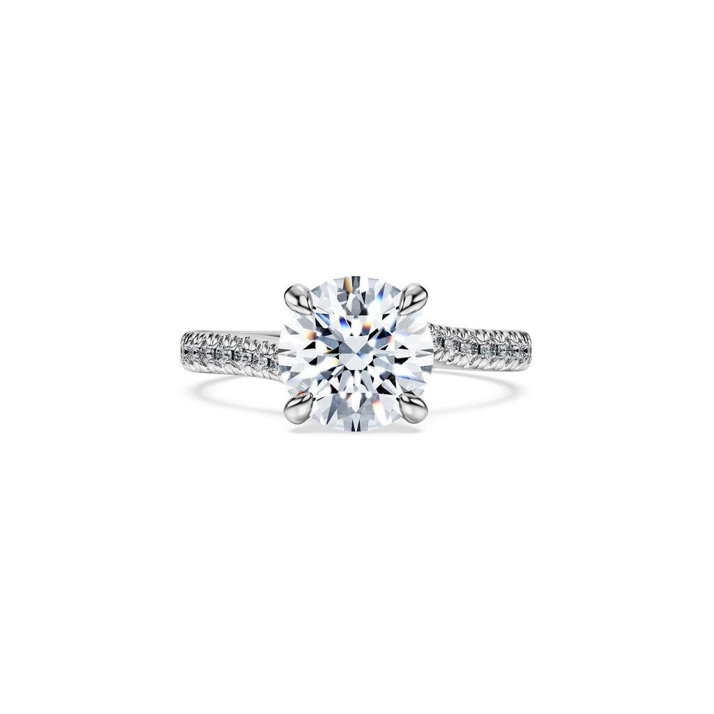 Swarovski Bague solitaire Eternity, diamants de synthèse 2,25 ct tw, or blanc 18 carats
