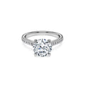 Swarovski Bague solitaire Eternity, diamants de synthèse 2,2 ct tw, or blanc 18 carats
