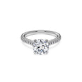 Swarovski Bague solitaire Eternity, diamants de synthèse 1,7 ct tw, or blanc 18 carats