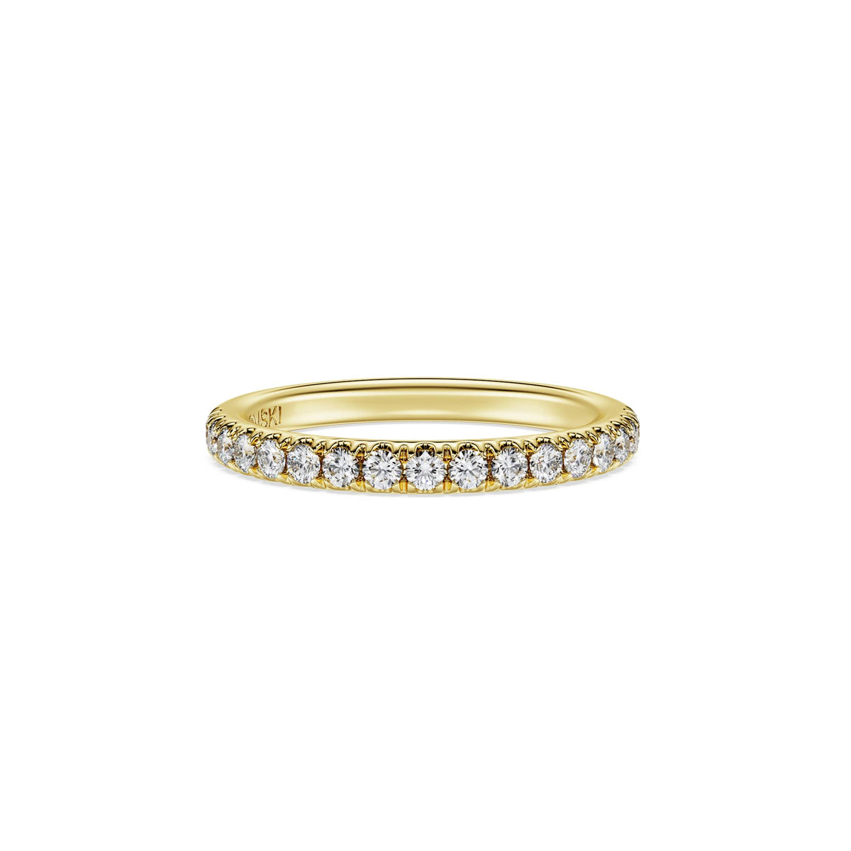 Swarovski Anneau Eternity, diamants de synthèse 0,4 ct tw, or jaune 18 carats