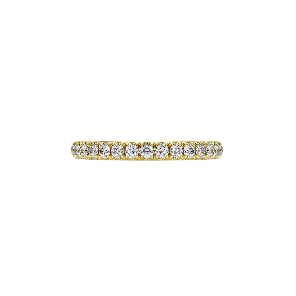 Swarovski Anneau Eternity, diamants de synthèse 0,4 ct tw, or jaune 18 carats