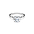 Swarovski Bague solitaire Eternity, diamants de synthèse 2 ct tw, or blanc 18 carats