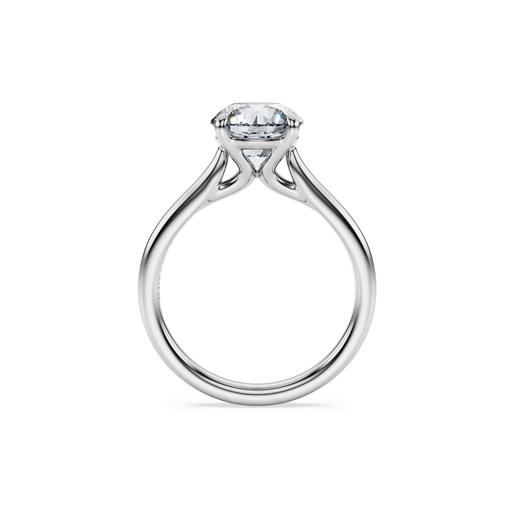 Swarovski Bague solitaire Eternity, diamants de synthèse 2 ct tw, or blanc 18 carats