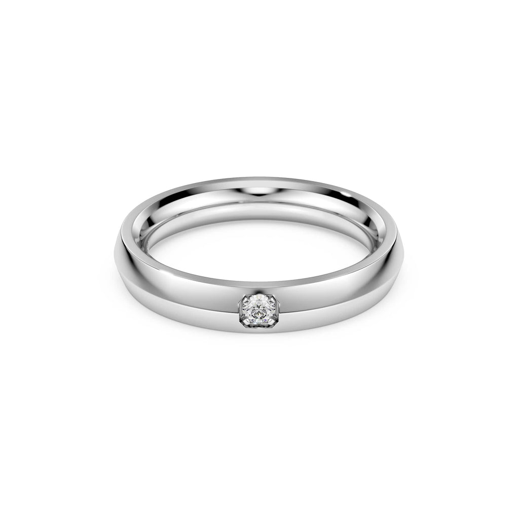 Swarovski Anneau Eternity, diamants de synthèse 0,05 ct tw, or blanc 18 carats