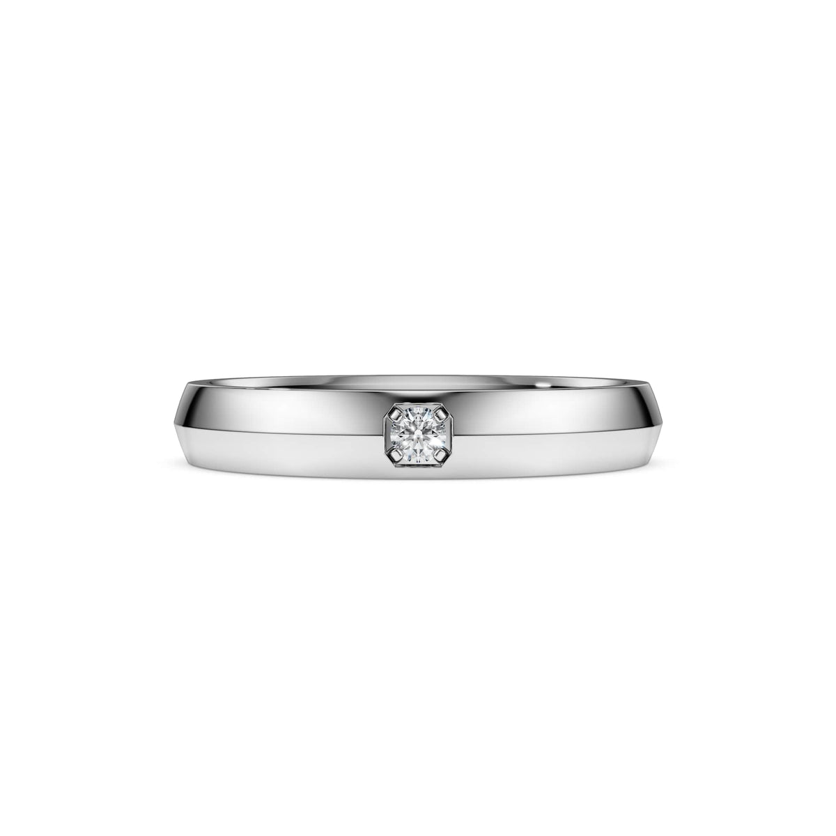 Swarovski Anneau Eternity, diamants de synthèse 0,05 ct tw, or blanc 18 carats