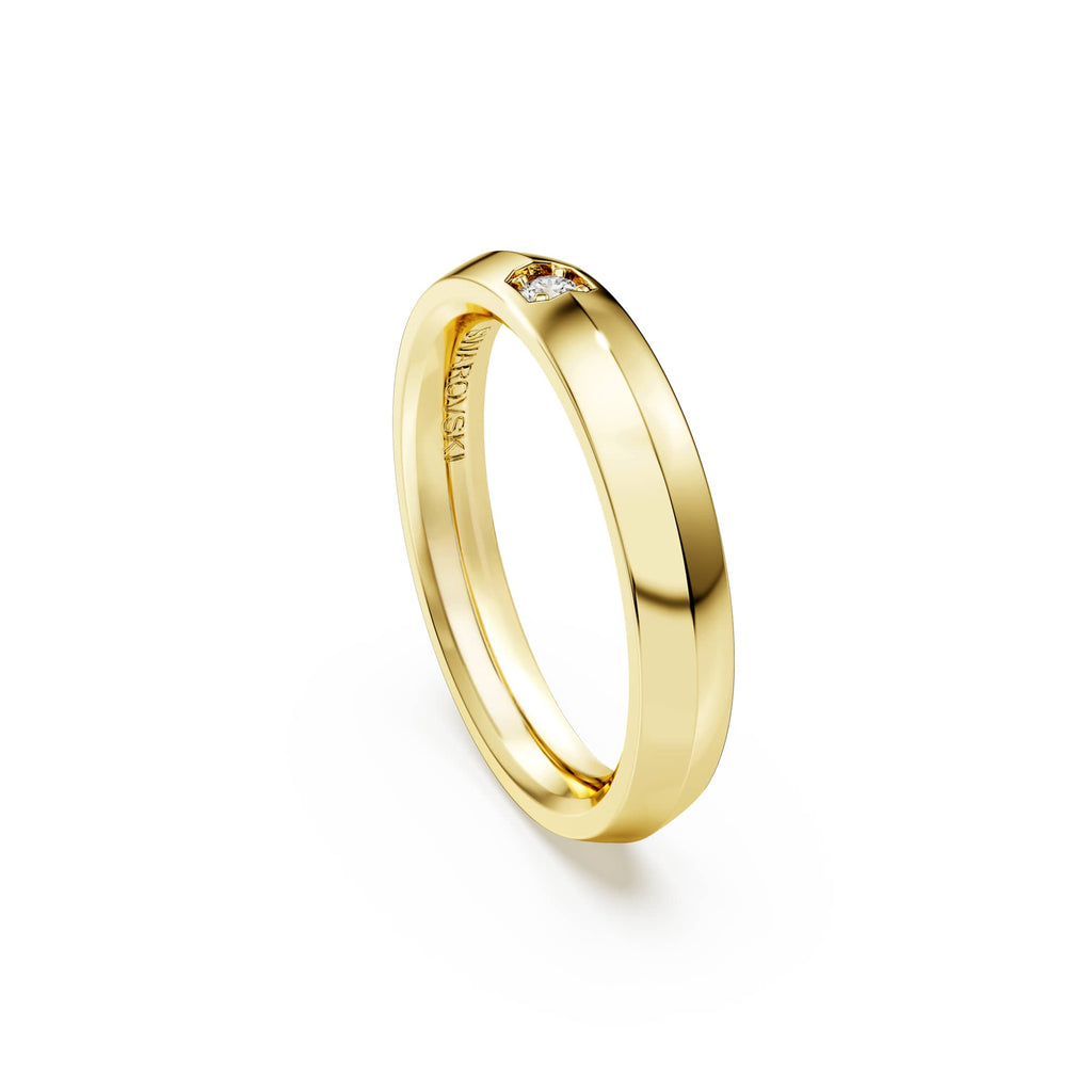 Swarovski Anneau Eternity, diamants de synthèse 0,05 ct tw, or jaune 18 carats