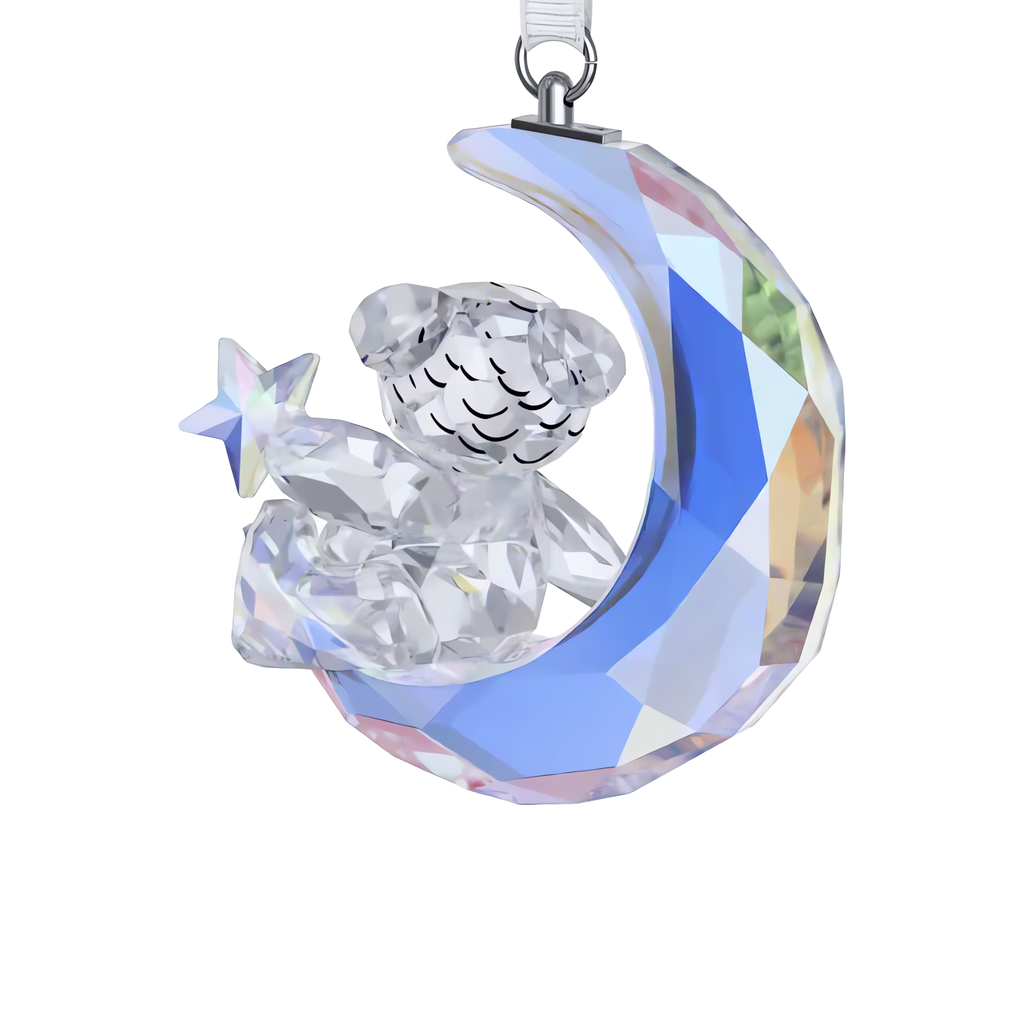 Swarovski Ourson Kris Décoration Lune Bleu 5732106