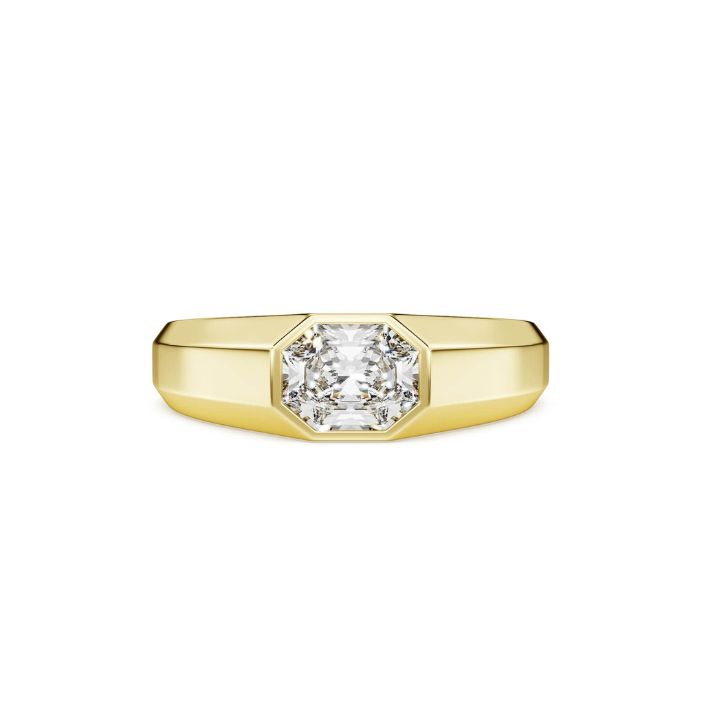 Swarovski Anneau Octagon, diamants de synthèse 1,0 ct tw, or jaune 18 carats
