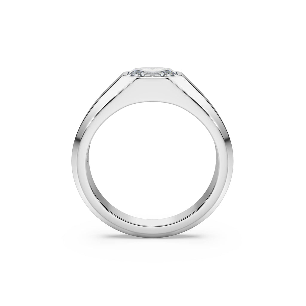 Swarovski Anneau Octagon, diamants de synthèse 1,0 ct tw, or blanc 18 carats