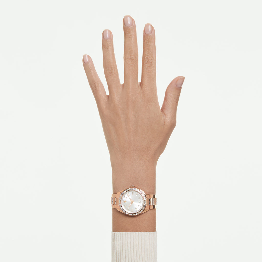 Swarovski Montre Matrix date or rosé 5734659