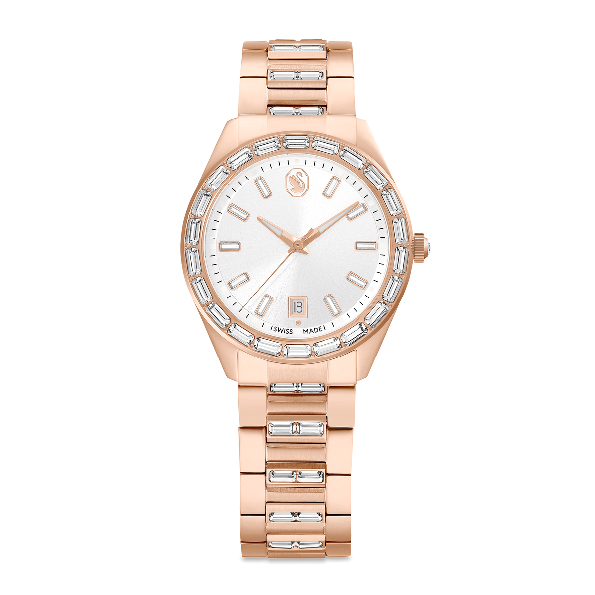 Swarovski Montre Matrix date or rosé 5734659