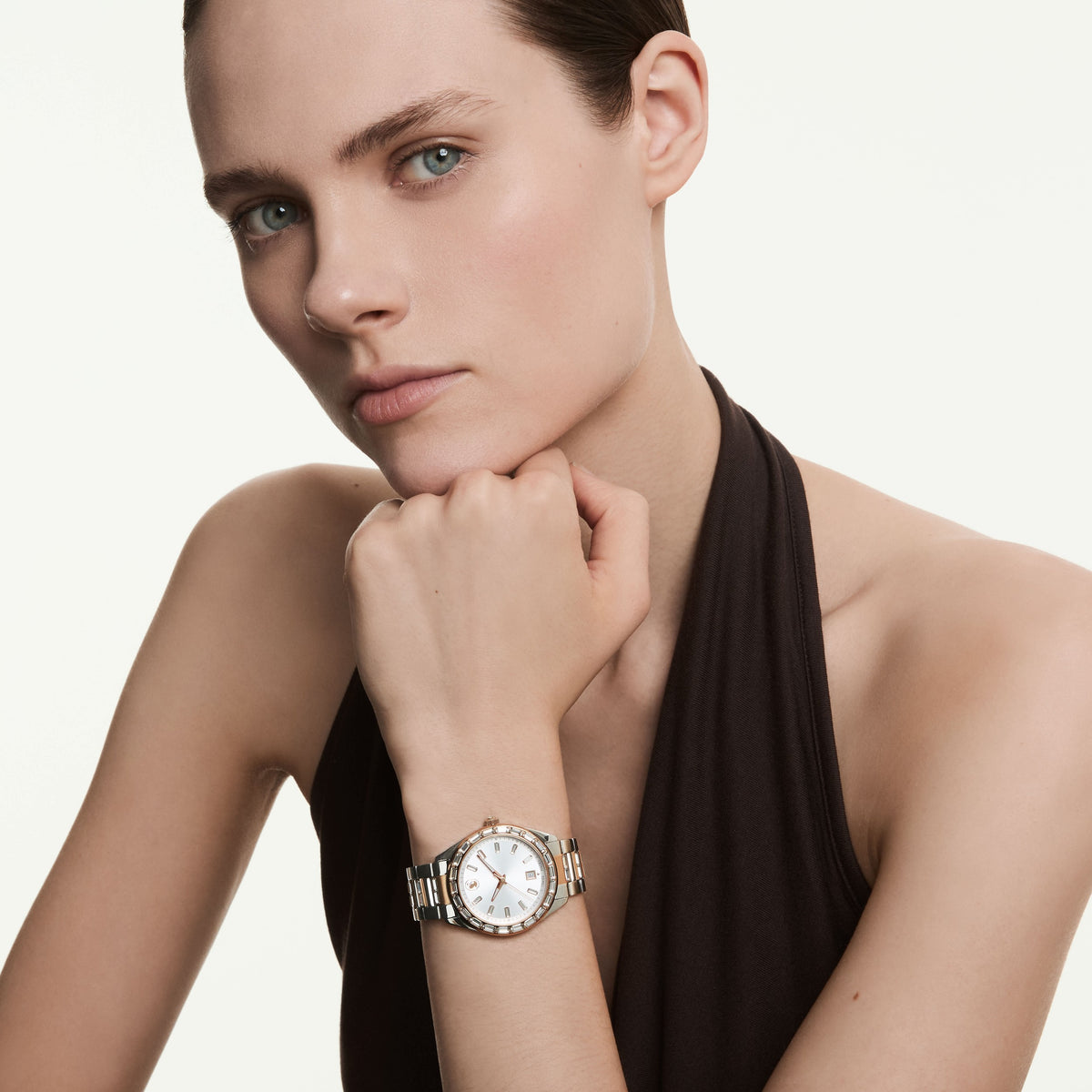 Swarovski Montre Matrix date argenté 5734663